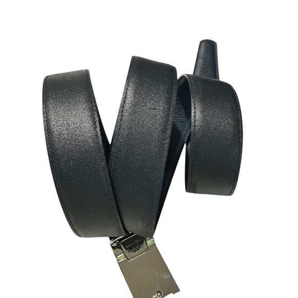 Genuine S.T. Dupont Navy Blue Logo Leather Belt Made In France 42 Reversible - Picture 9 of 10